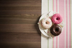 3 doughnuts.