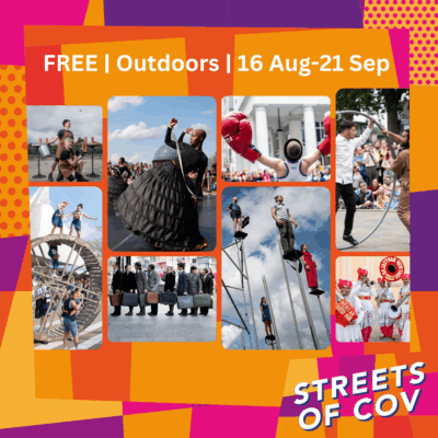 A collage of images from Streets of Cov - August 2024