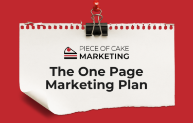 The One Page Marketing Plan