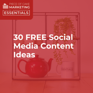 30 free social media content ideas