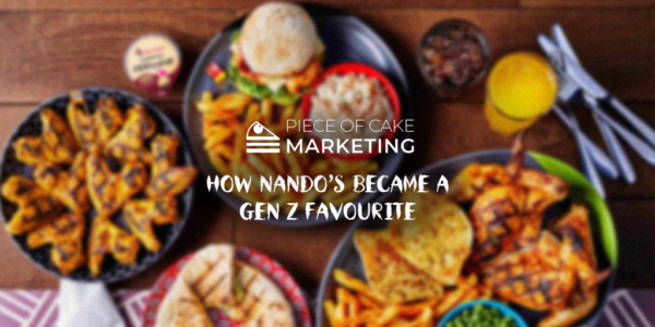 Nando's Marketing. The image shows a picture of nando's food on a table.